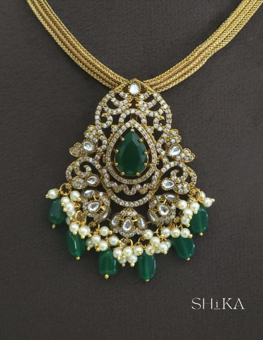 Sarvani Ruby Necklace Set