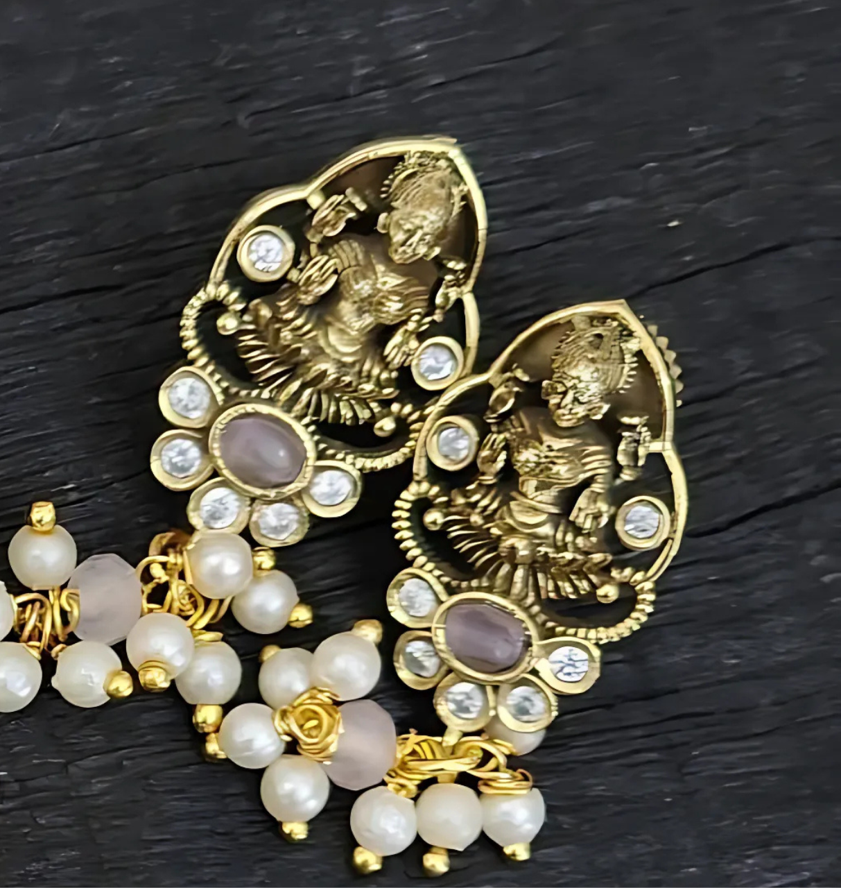 Victorian Pearl Pendant Set