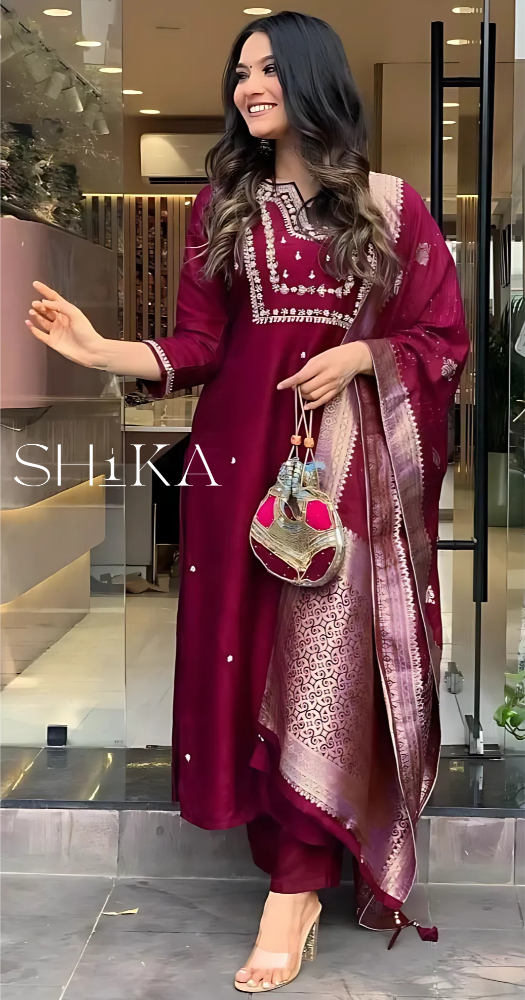 Mulberry Mist Kurti set