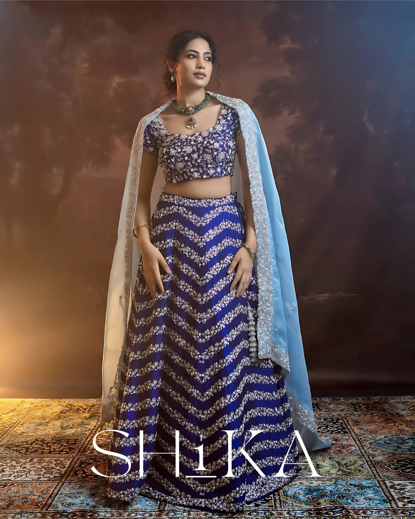 Twilight Tide Lehenga