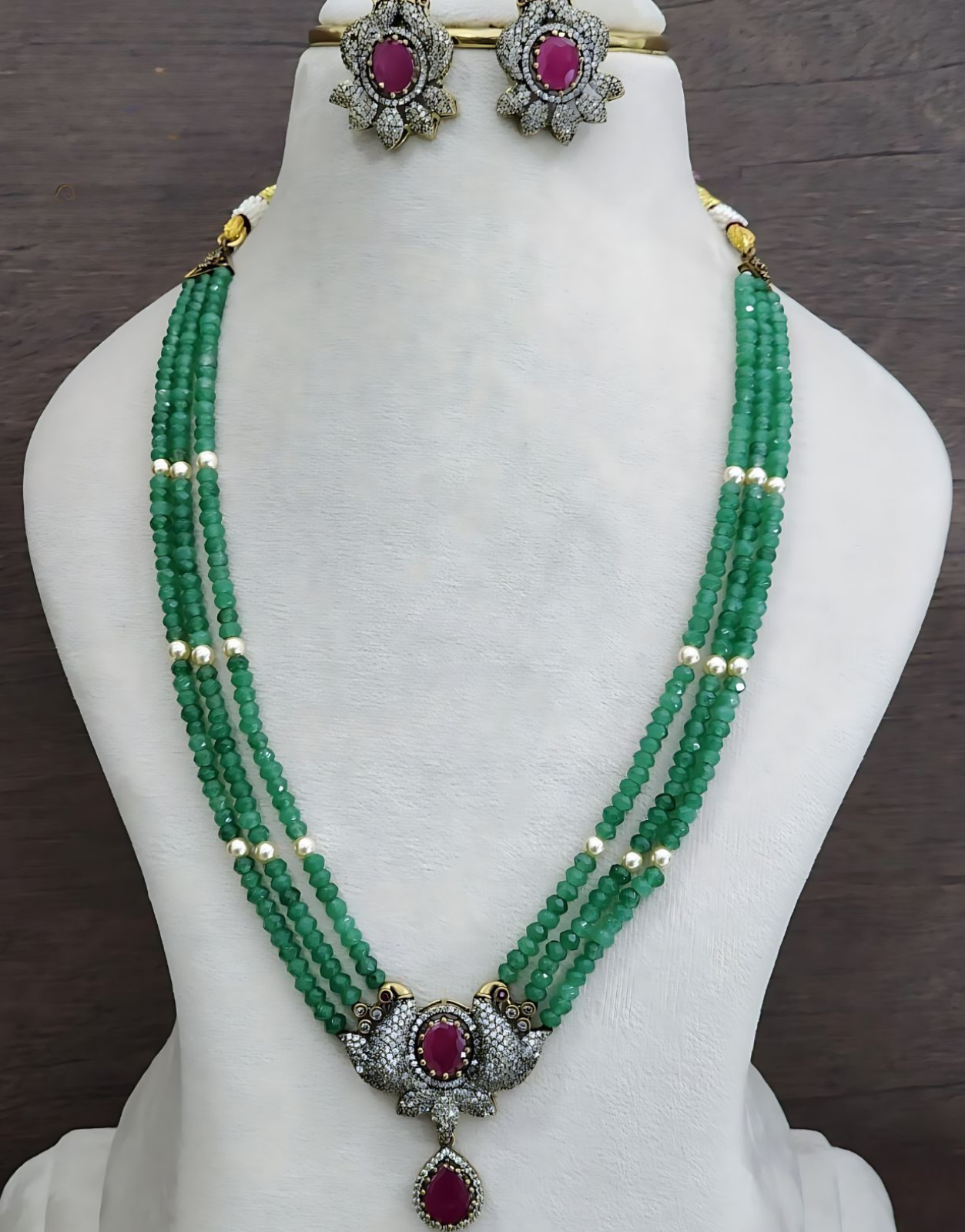 Victorian Pendant baati maala set