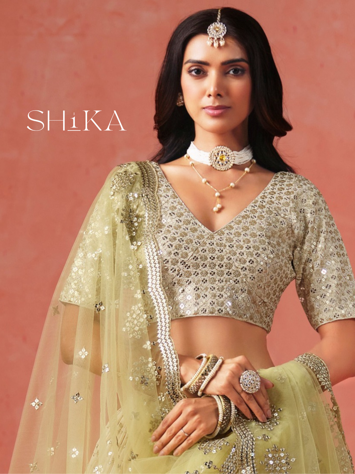 Golden Aura Lehenga