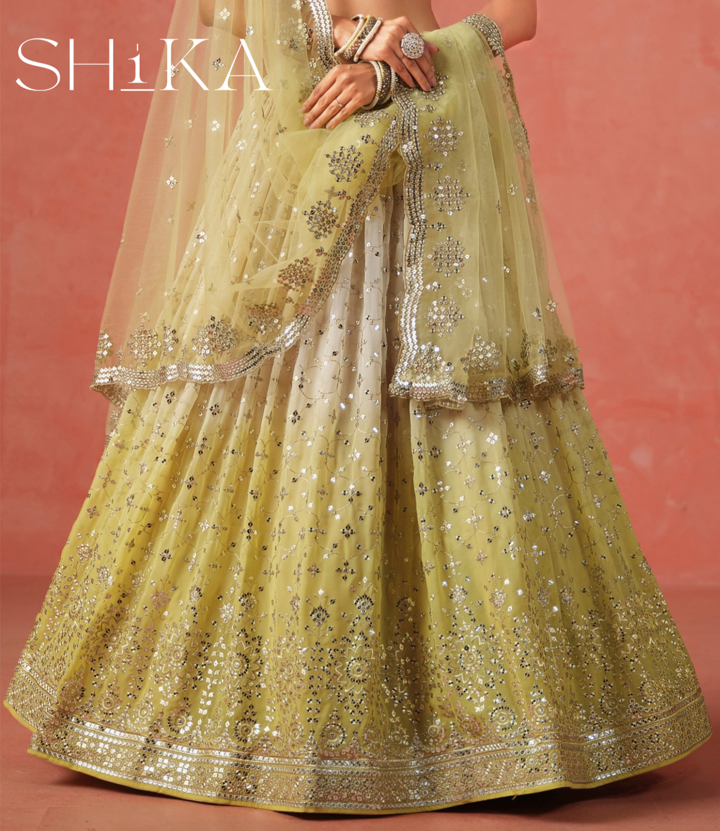 Golden Aura Lehenga
