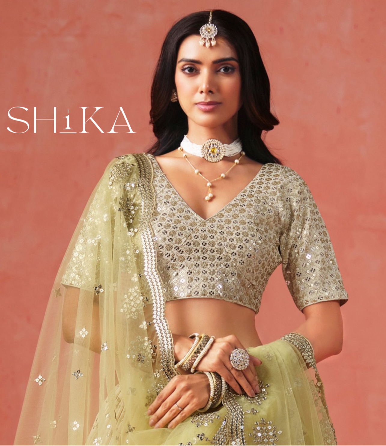 Golden Aura Lehenga