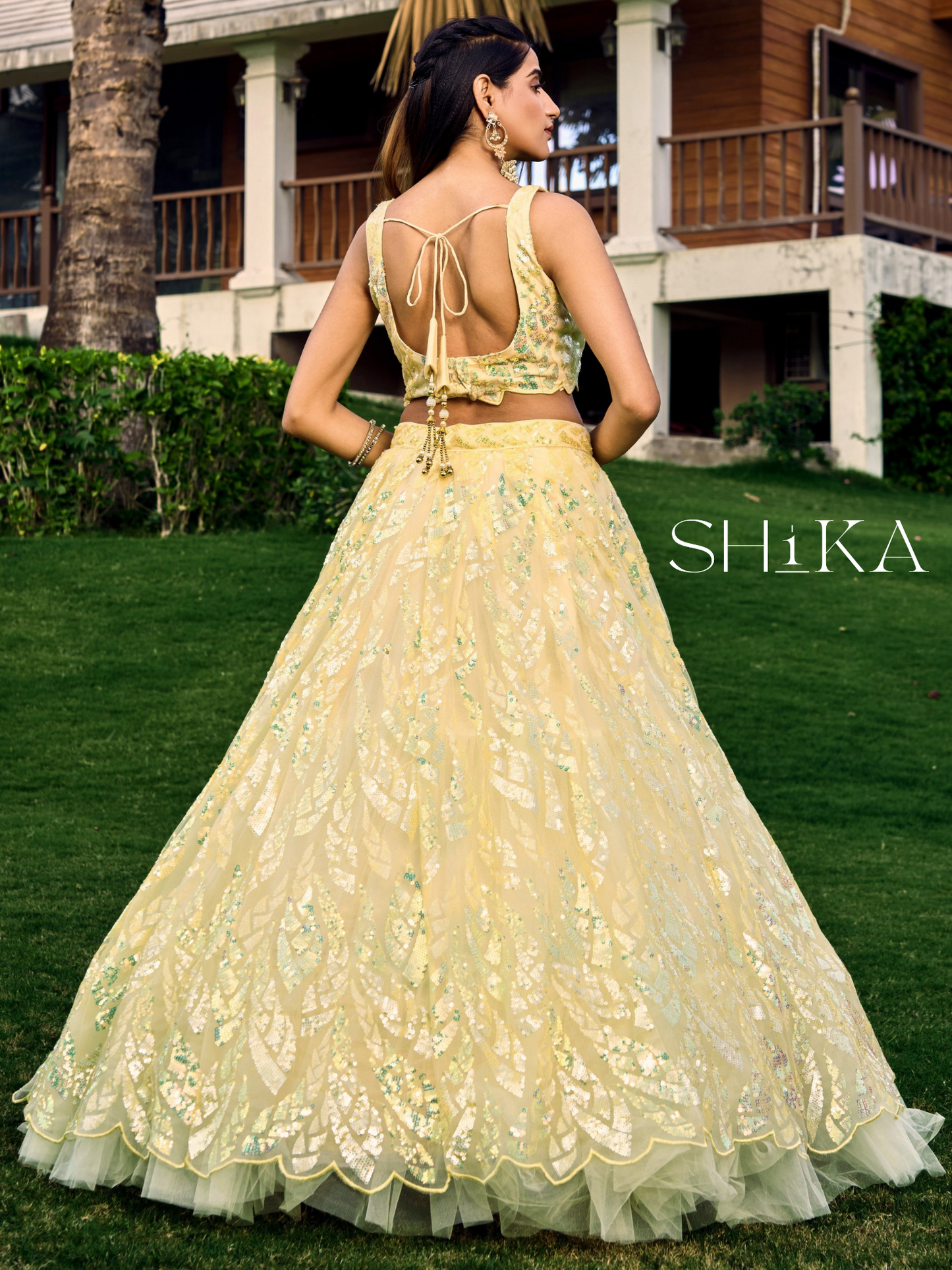 Sunset Blossom Lehenga