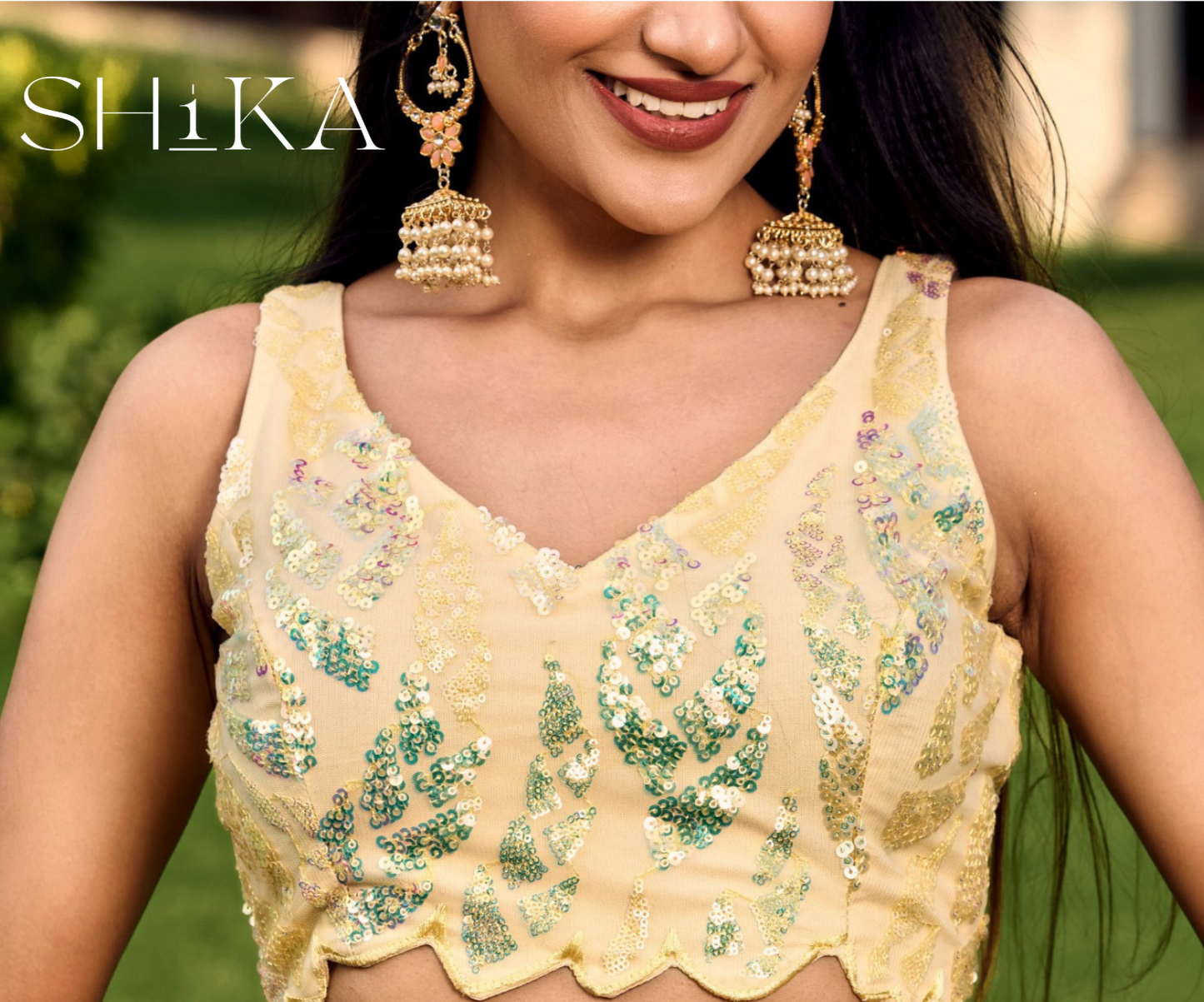Sunset Blossom Lehenga