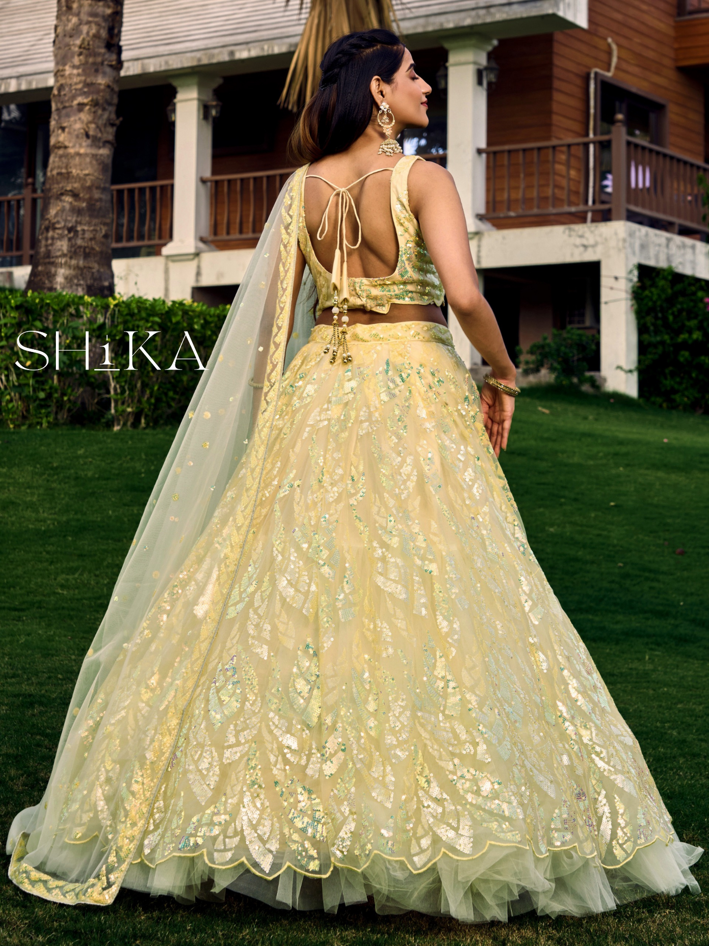 Sunset Blossom Lehenga