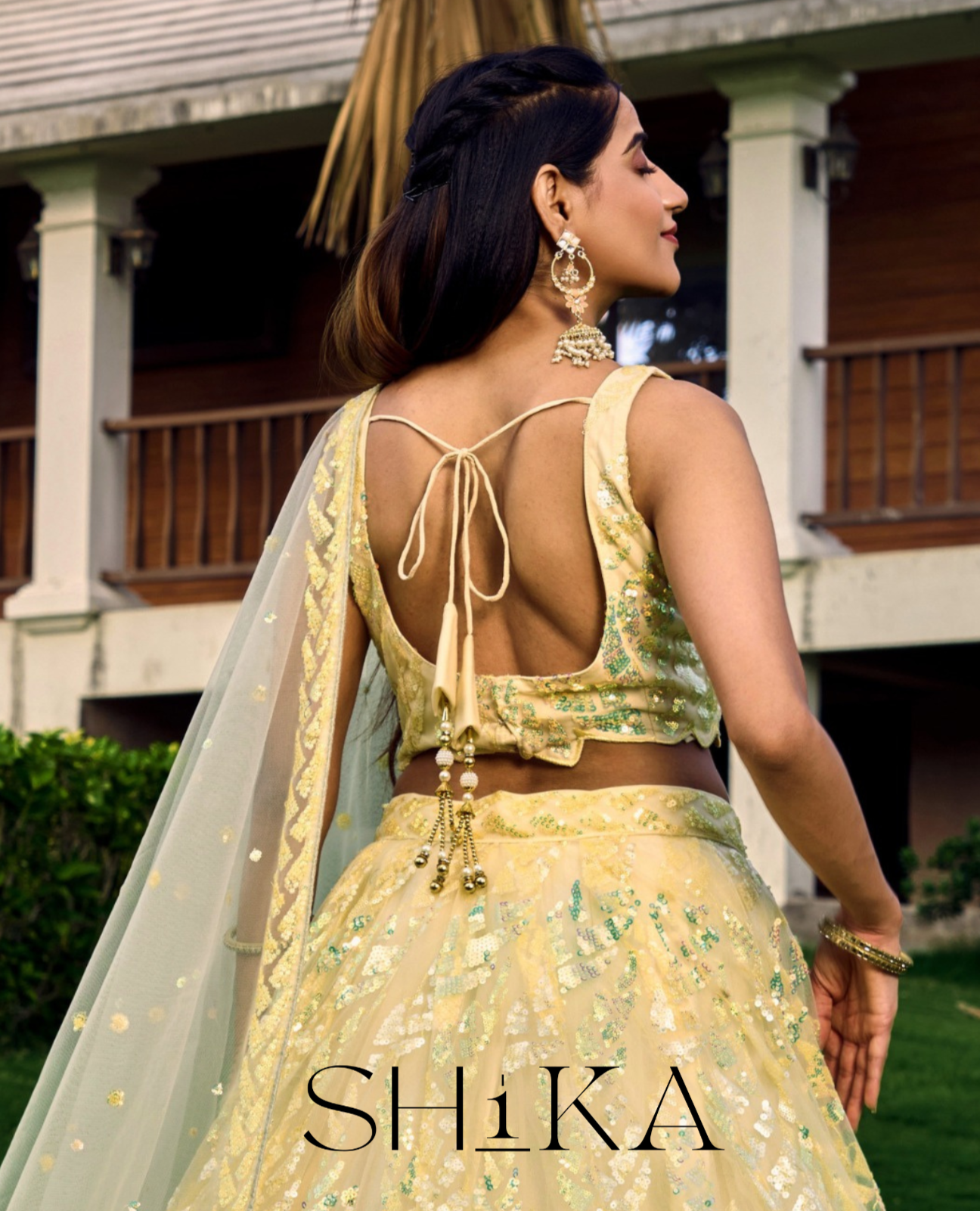 Sunset Blossom Lehenga