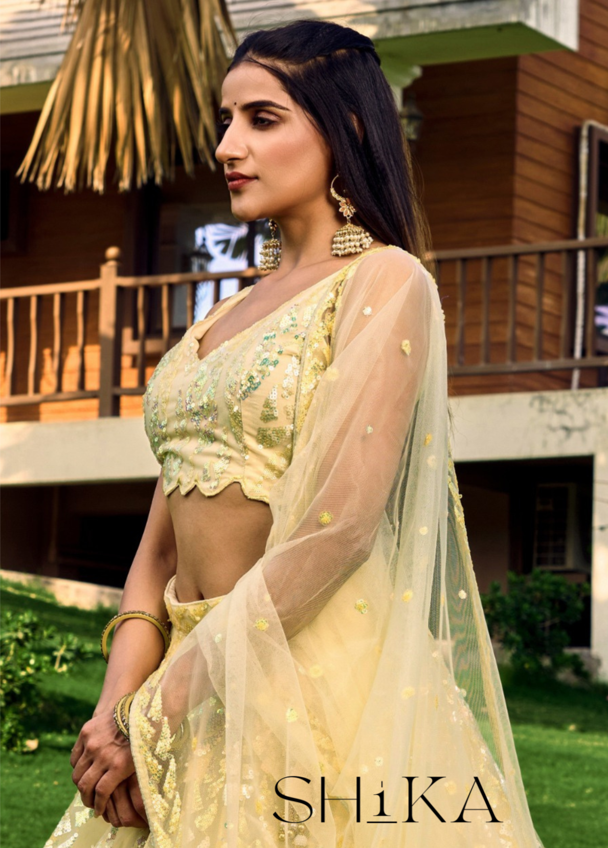 Sunset Blossom Lehenga
