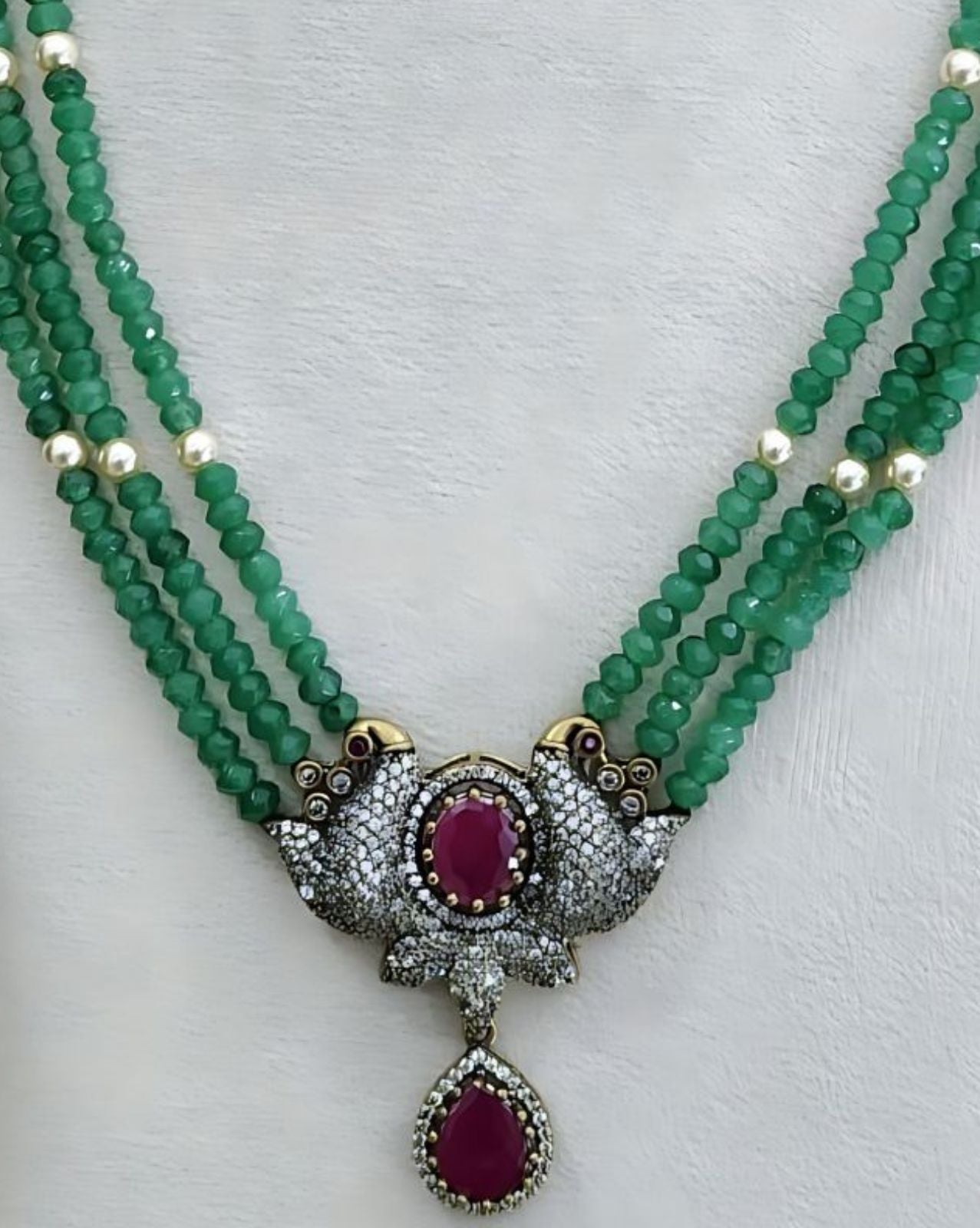 Victorian Pendant baati maala set