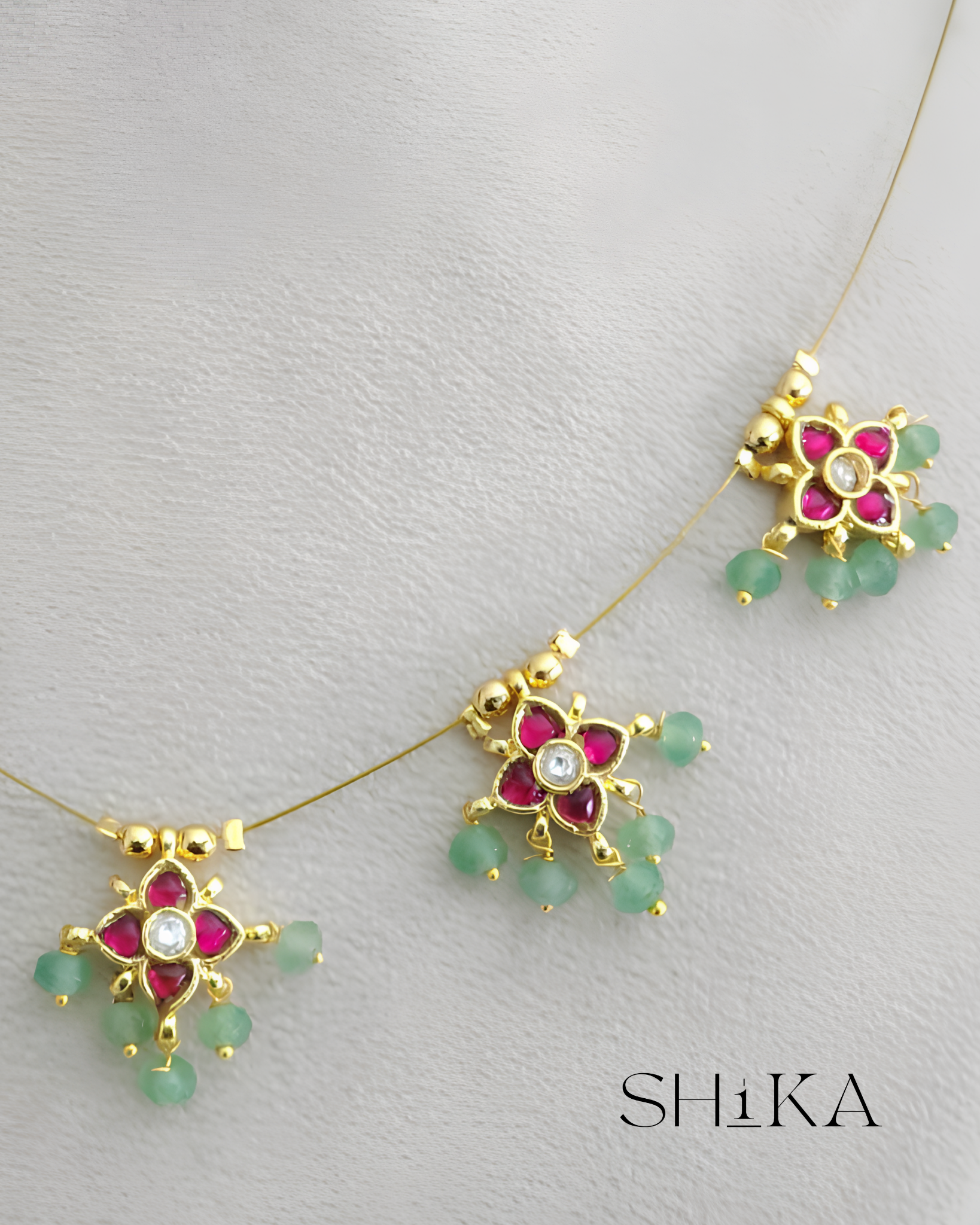 Pankhuri Pastel Invisible Necklace