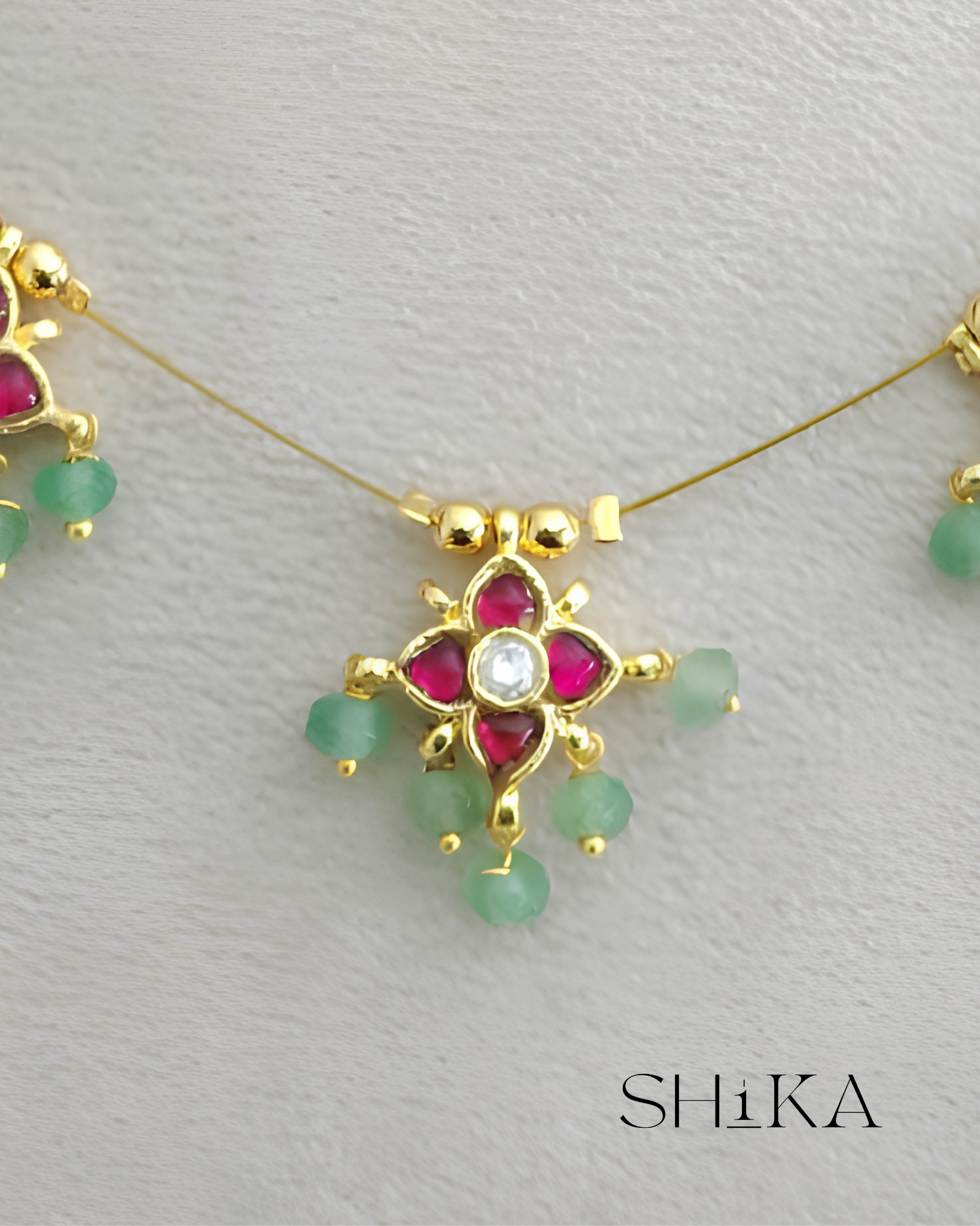 Pankhuri Pastel Invisible Necklace