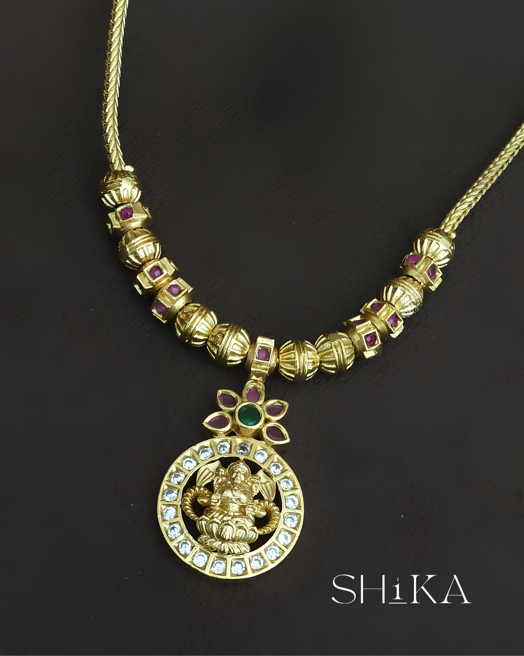 Rajalakshmi Coin Necklace Set