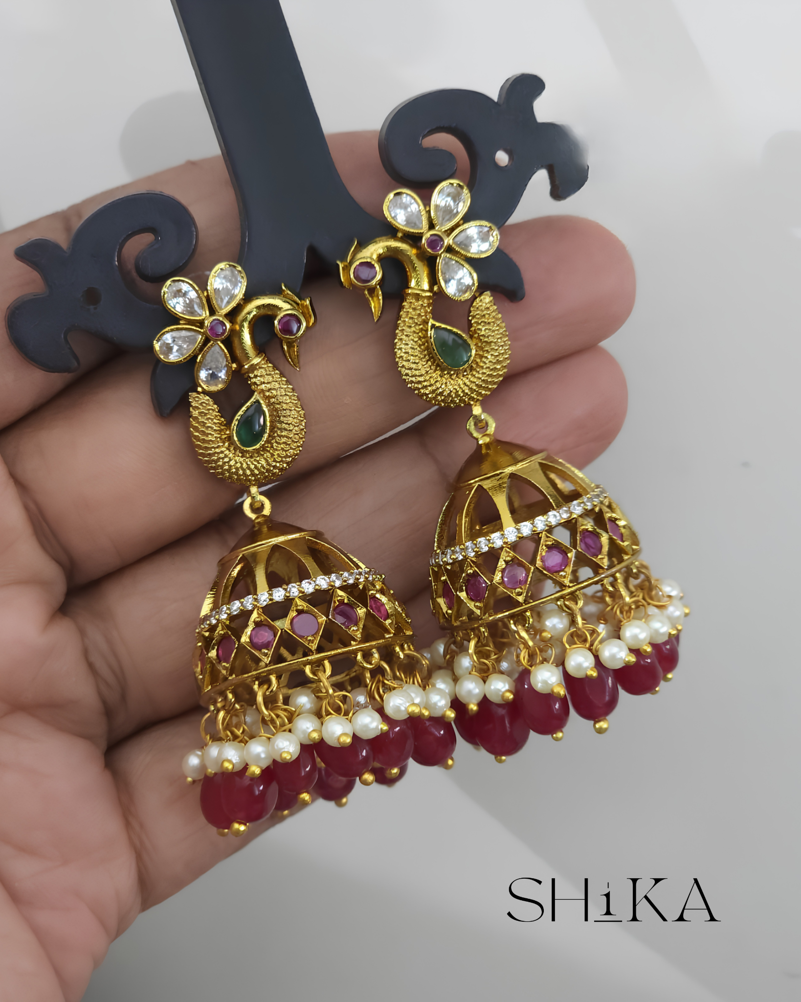 Mayuri Jhumka Earrings