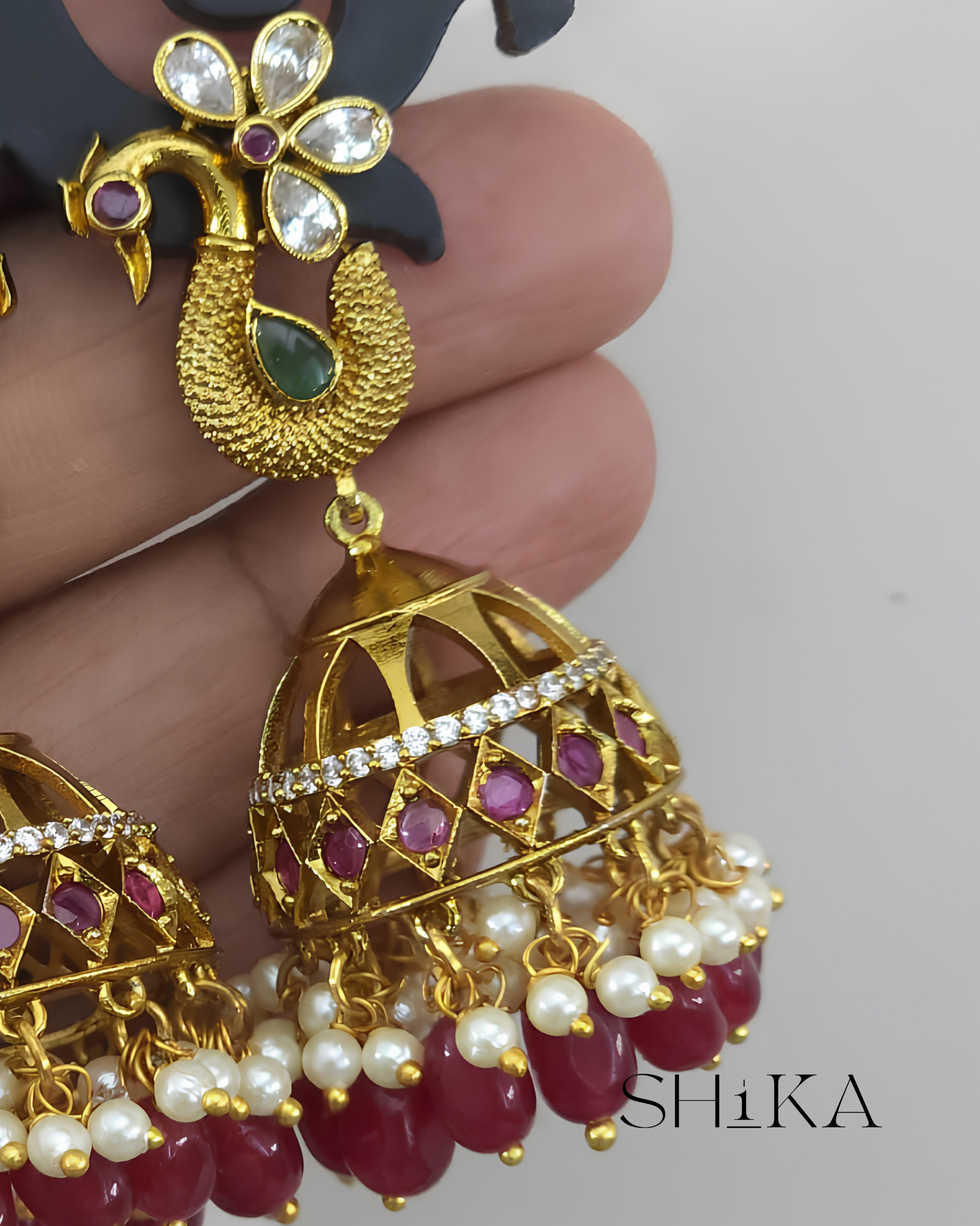 Mayuri Jhumka Earrings
