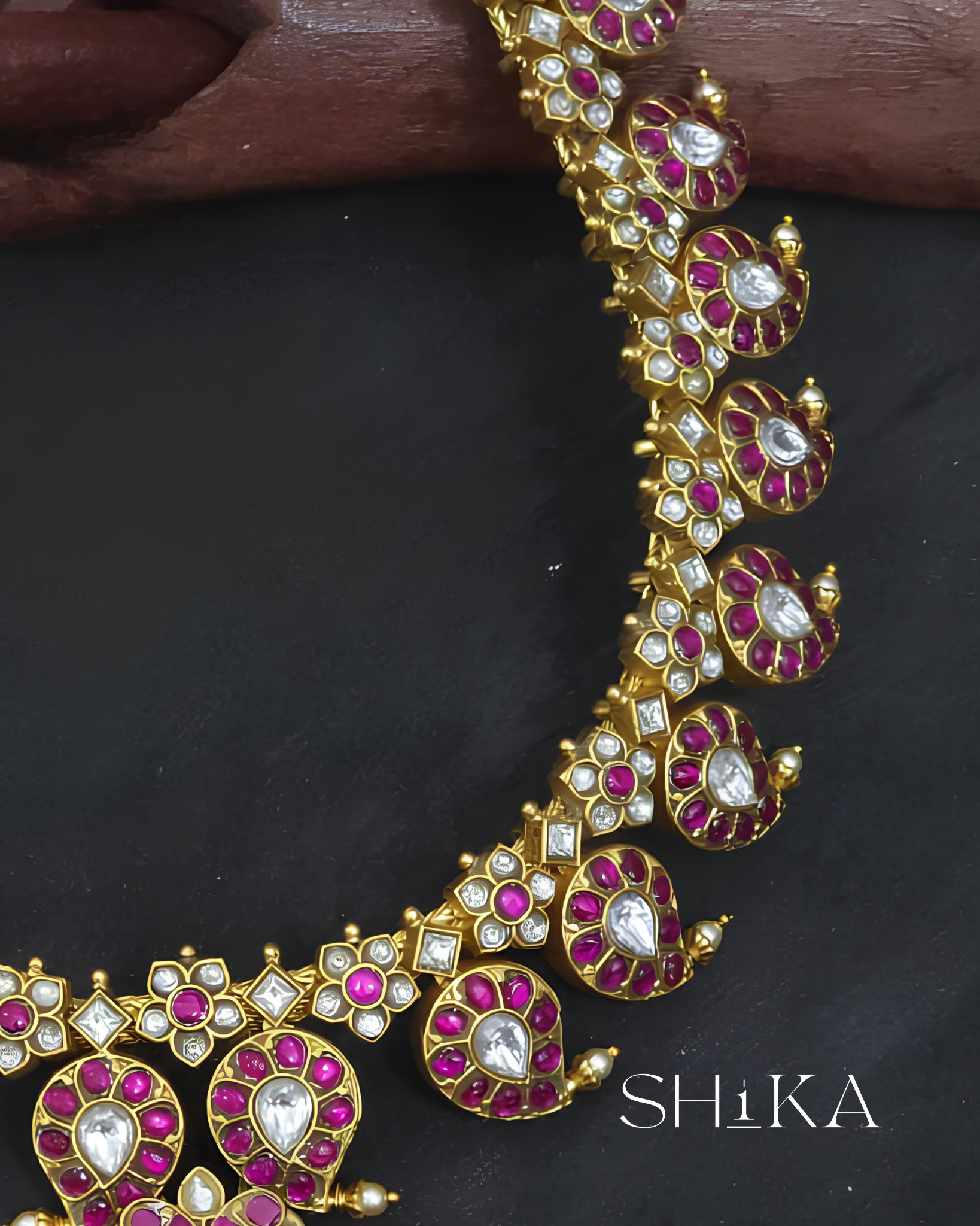 Jadau Kundan Bridal Haram Necklace
