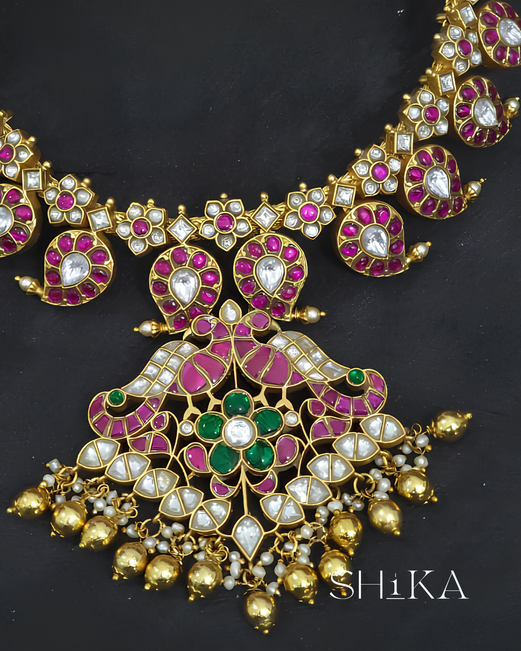 Jadau Kundan Bridal Haram Necklace