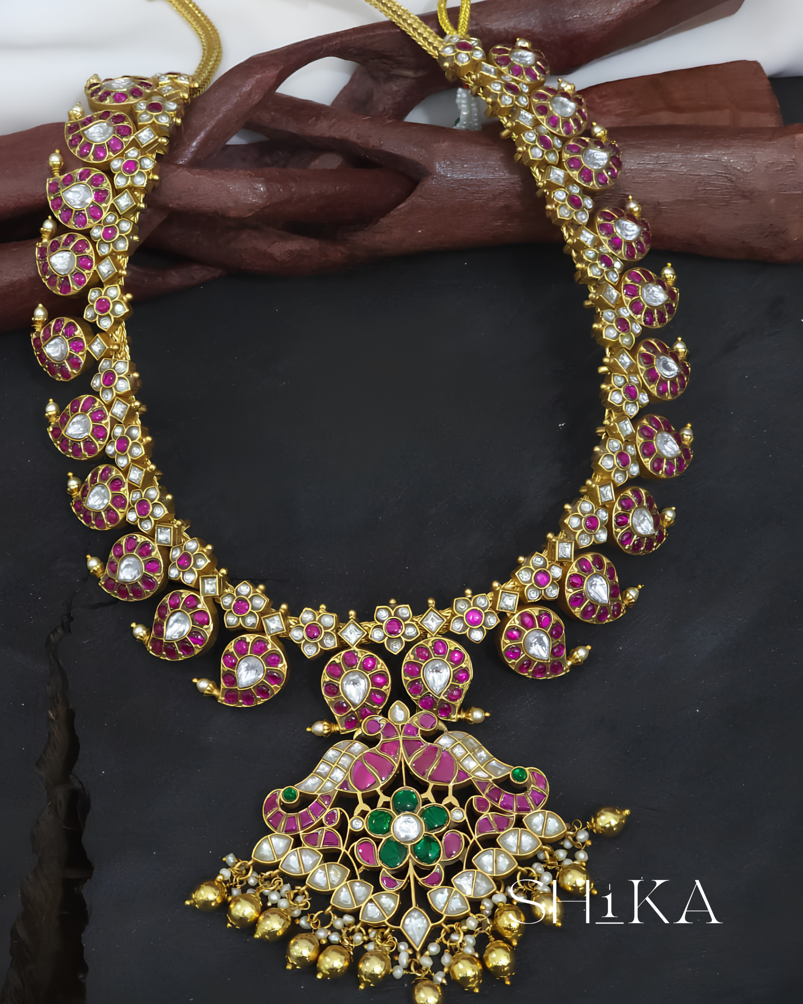 Jadau Kundan Bridal Haram Necklace