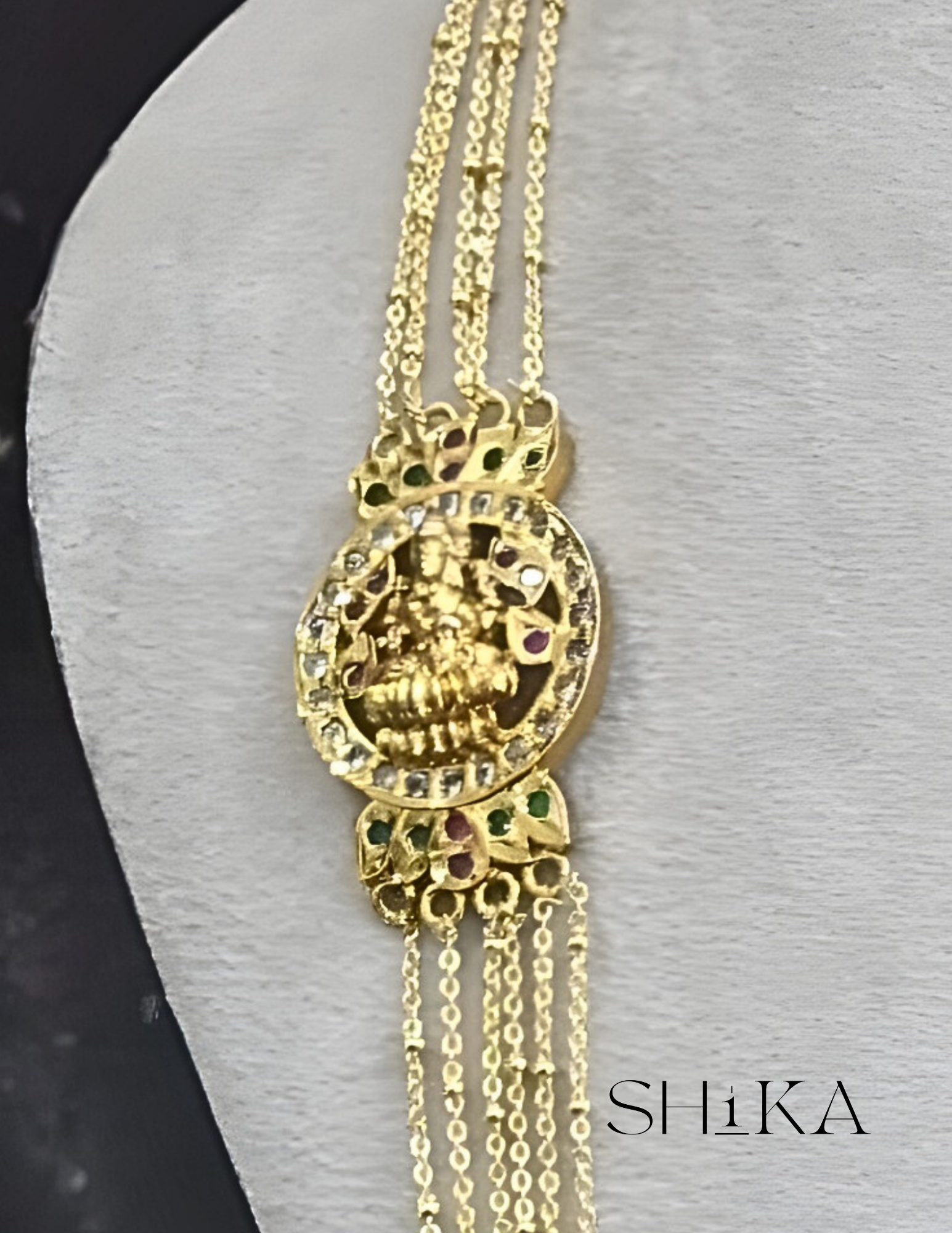 Chandraharam Gold Chain Necklace