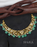 Beaded Jadau Kudan Choker Necklace Set
