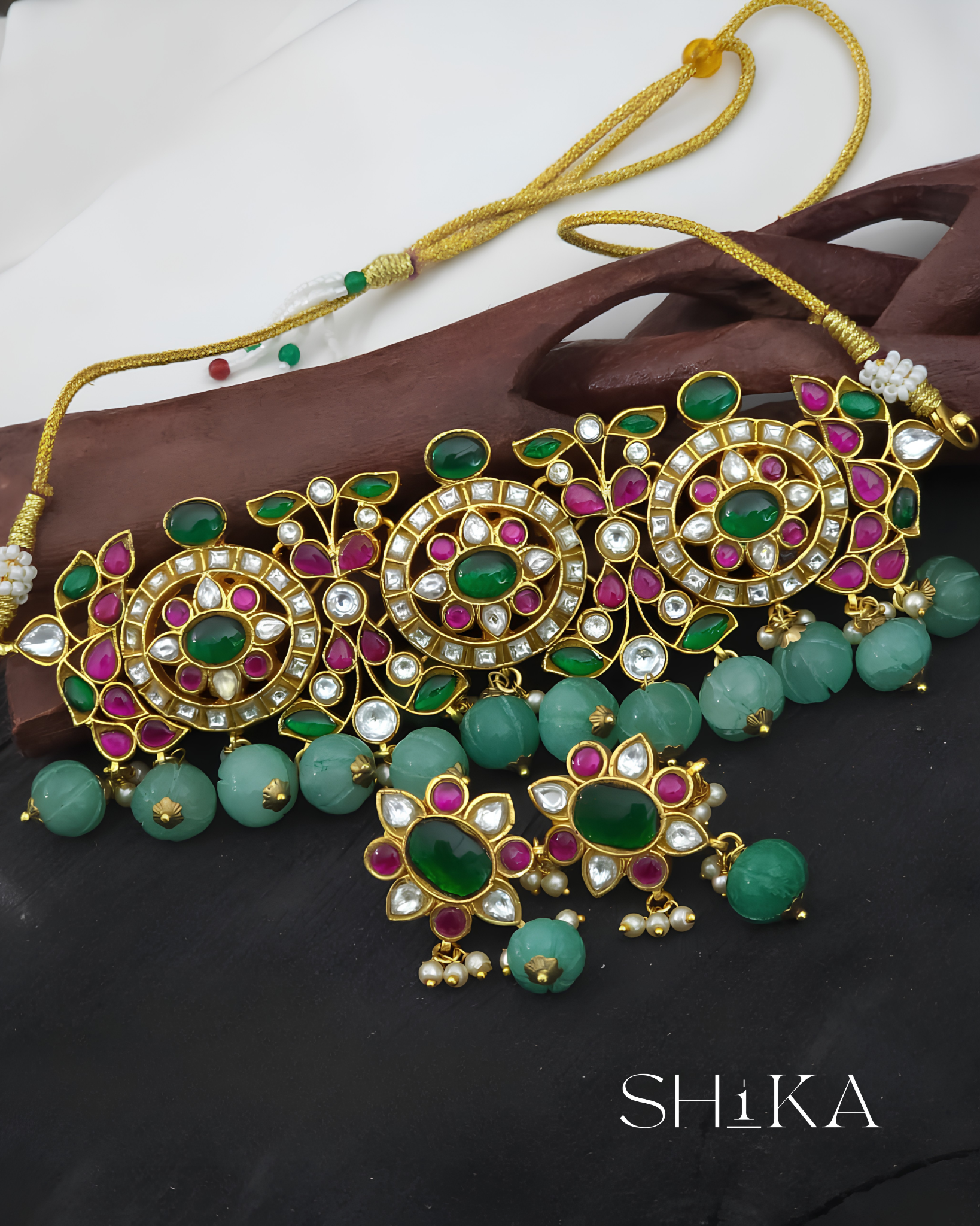 Jadau Kundan Bridal Choker Set