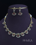 CZ Stone Necklace Set