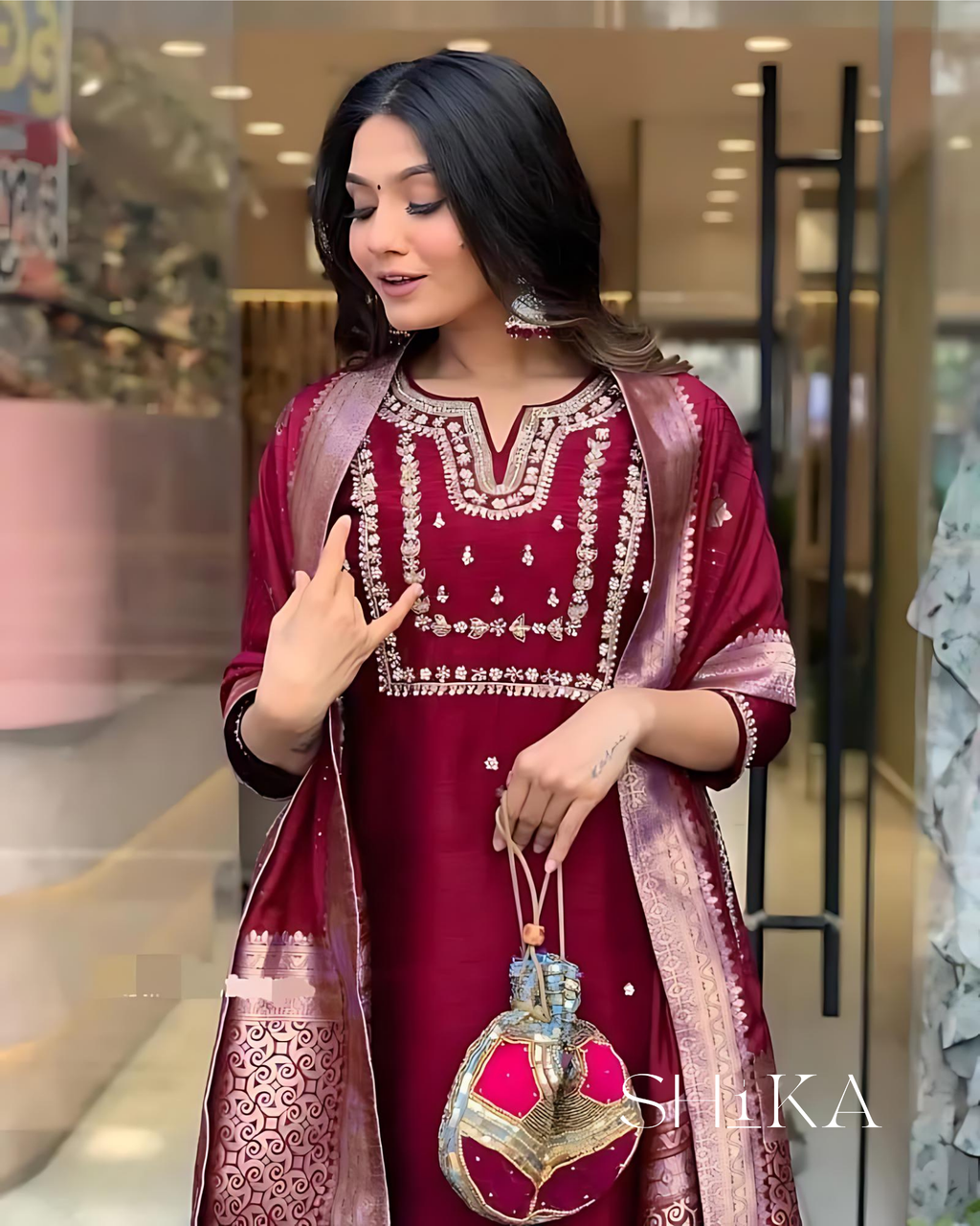 Mulberry Mist Kurti Set