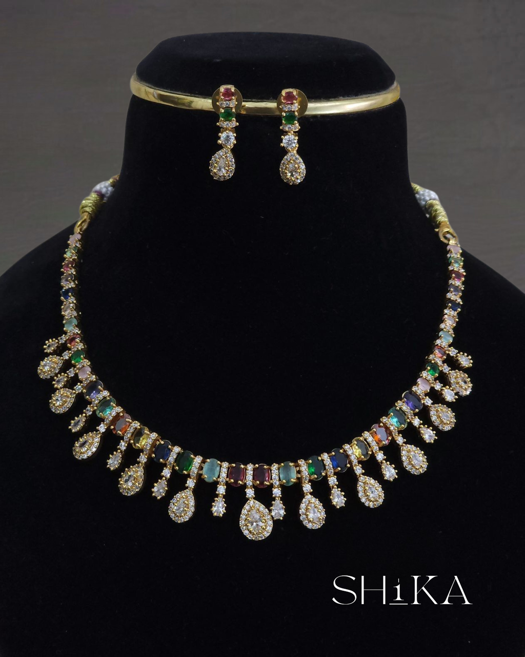 Multi-Stone Necklace Set