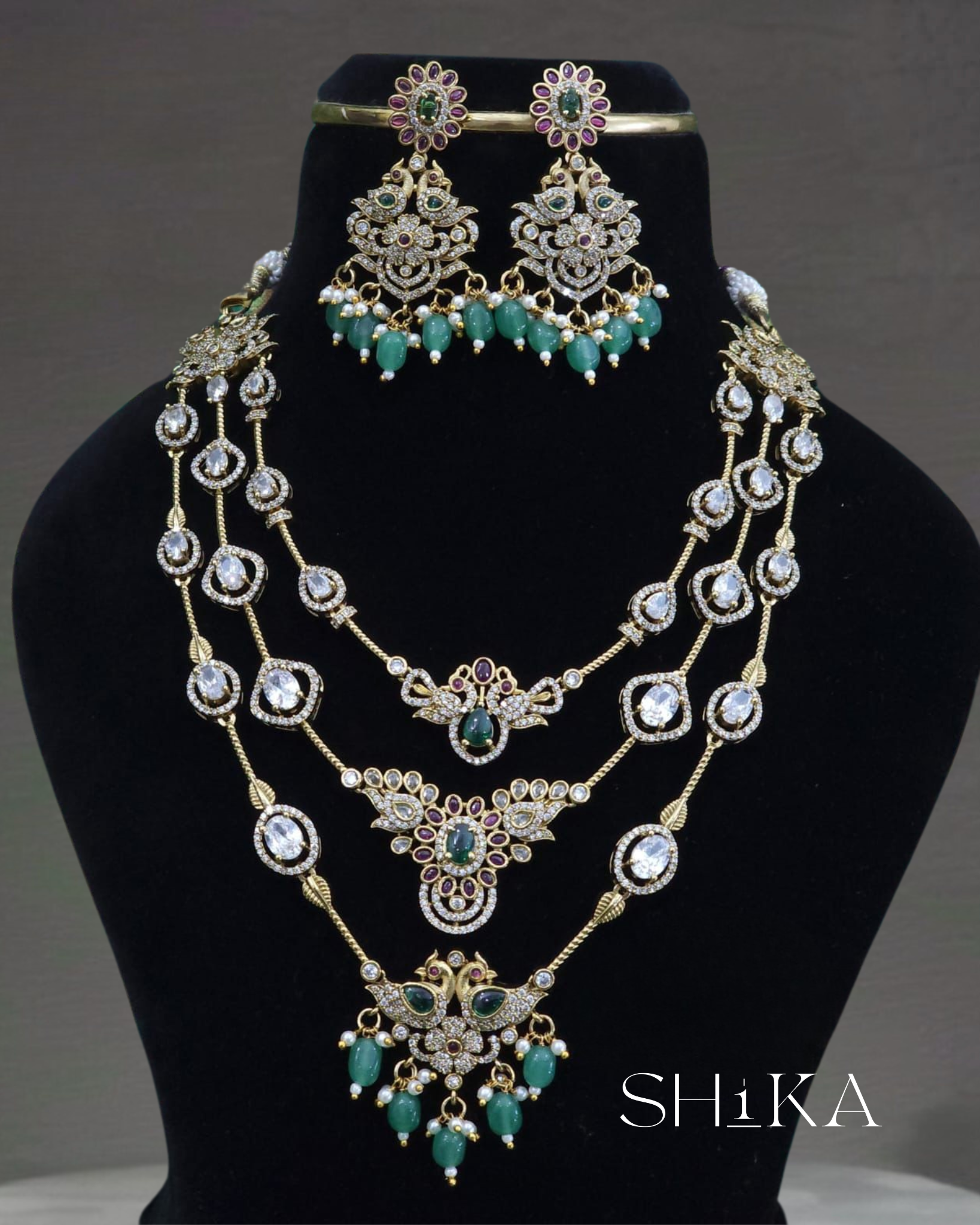 Multi-Chain Haram Necklace Set