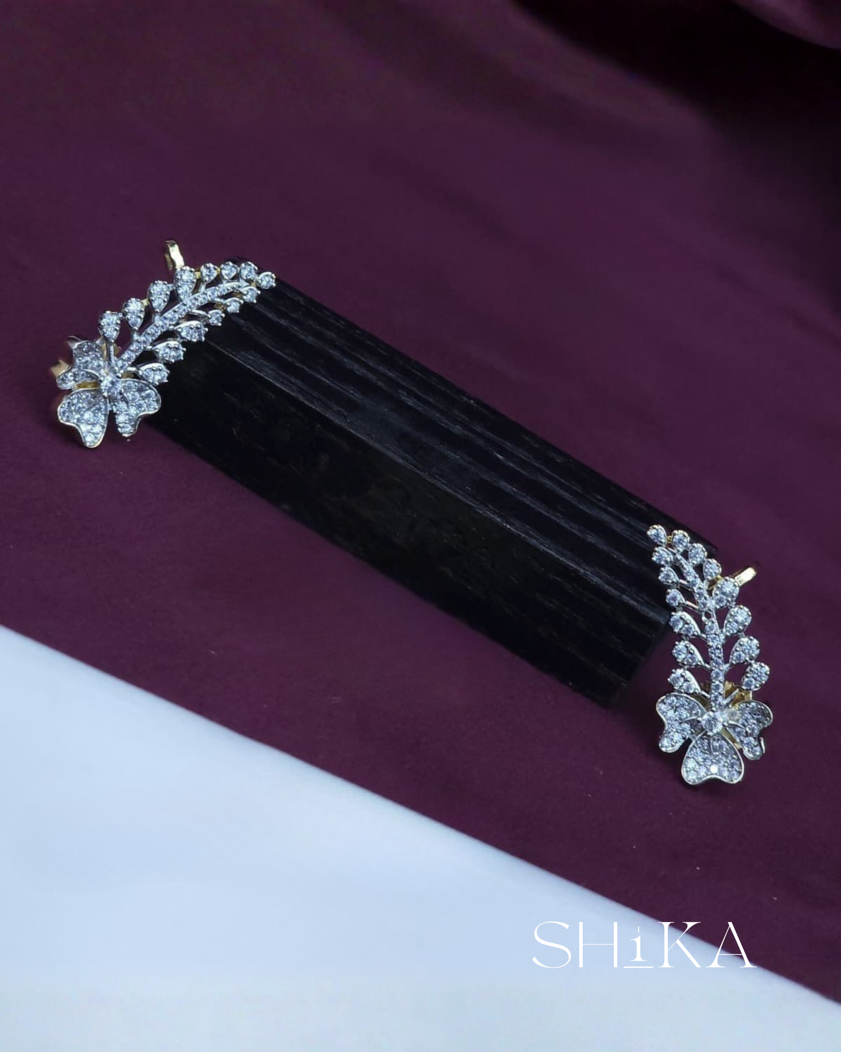 Cascading Leaf Ear Cuff
