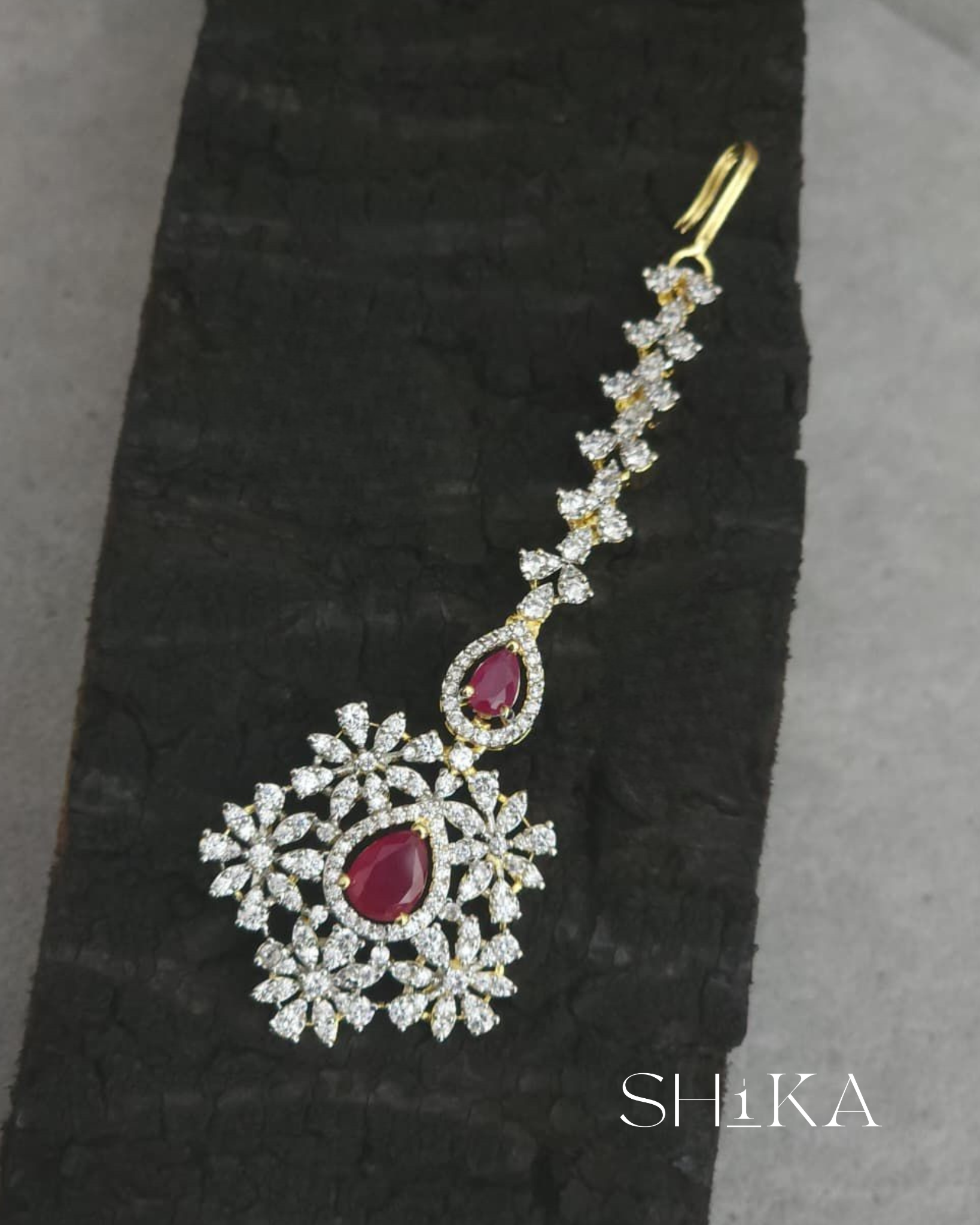 GJ Tear Drop Stone Tika