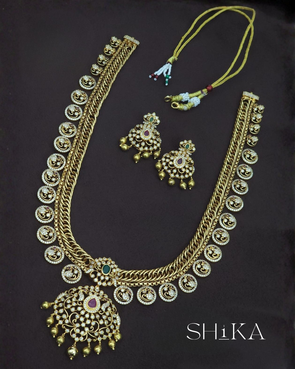 Jilebi Haram Necklace Set