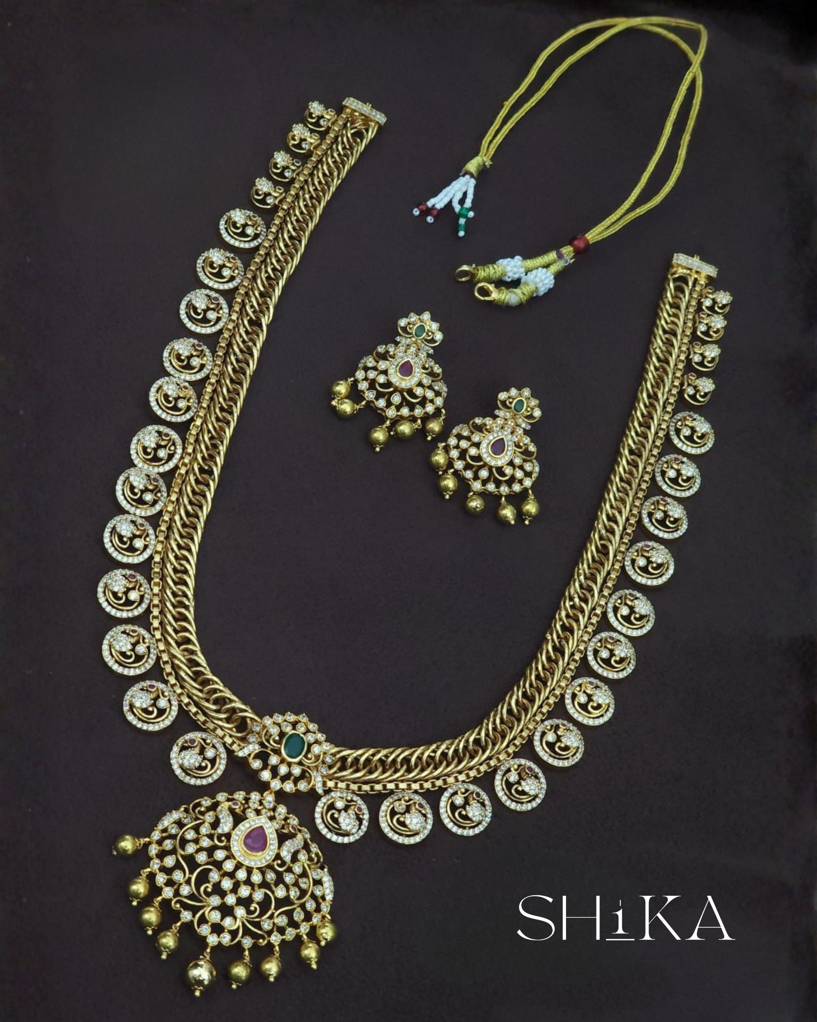 Jilebi Haram Necklace Set
