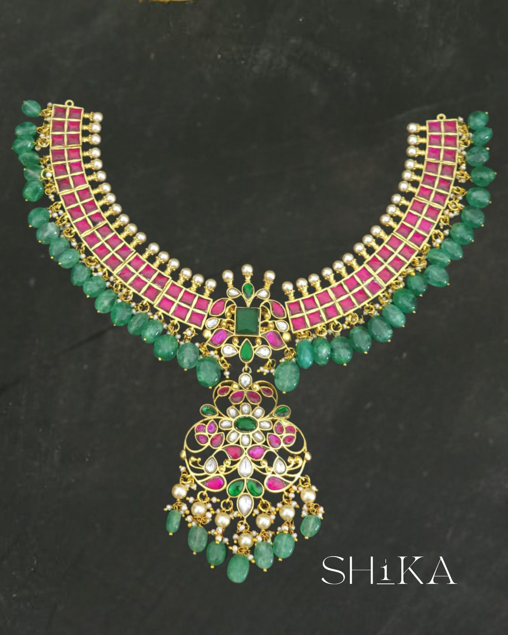 Jadau Kundan Heavy Necklace