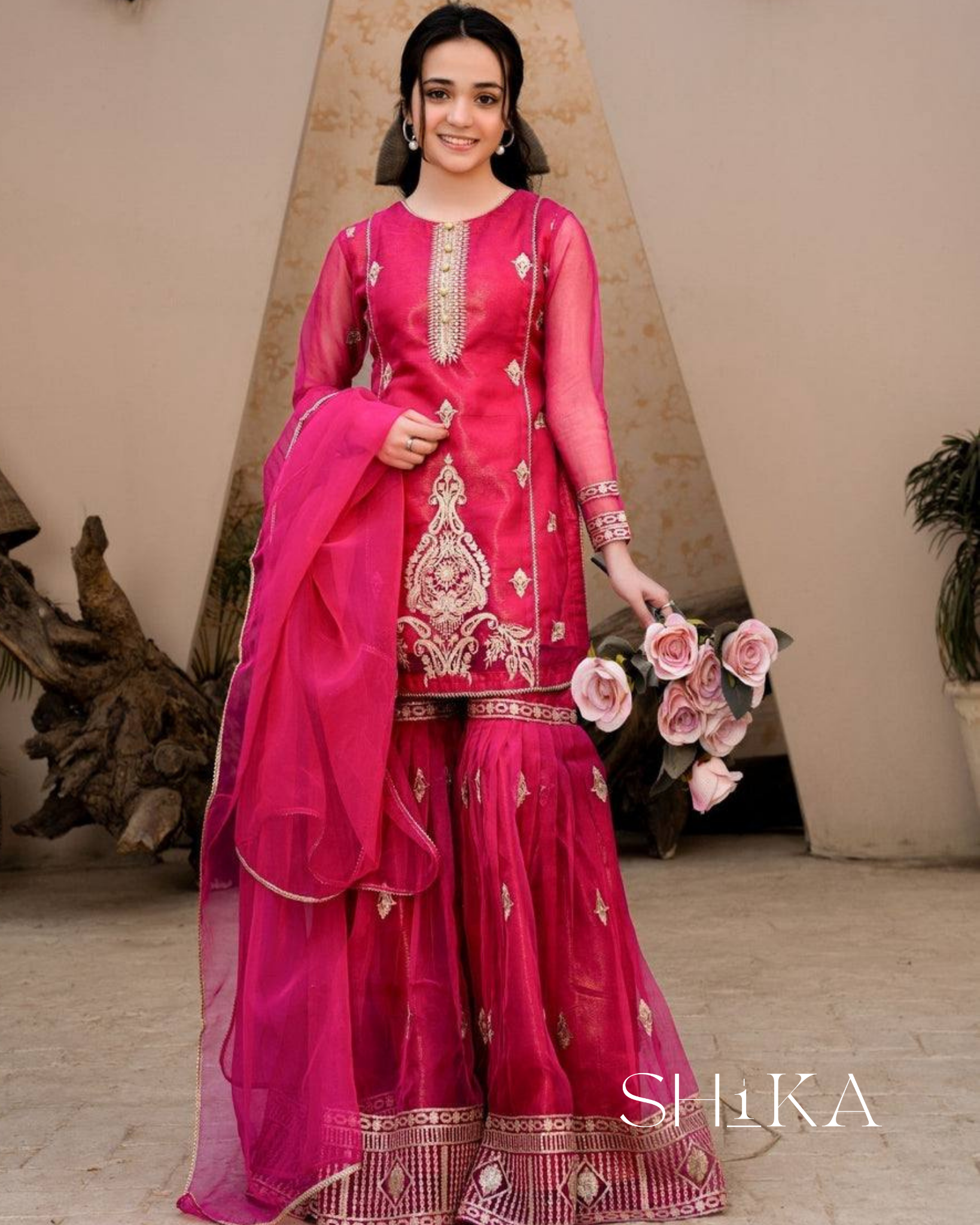 Eternal Blush Pallazo Set