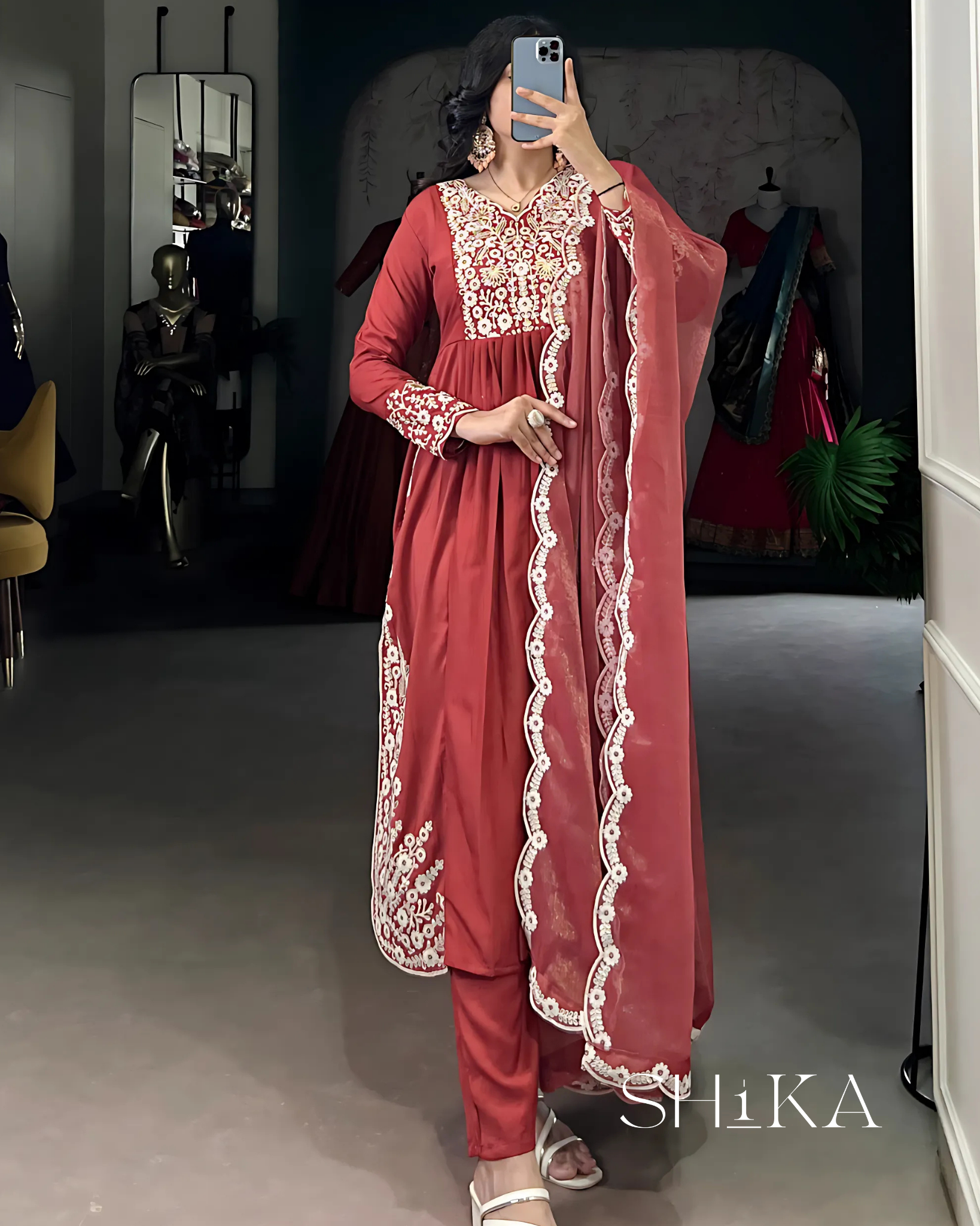 Coral Lagoon Kurti Set