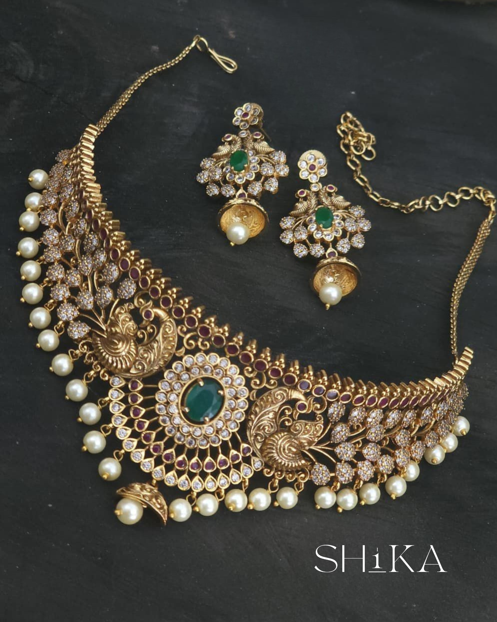 Nakshi Bridal Necklace Set
