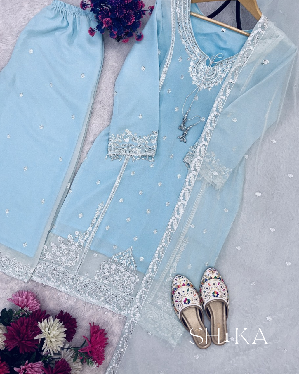 Ocean Mist Kurti Set