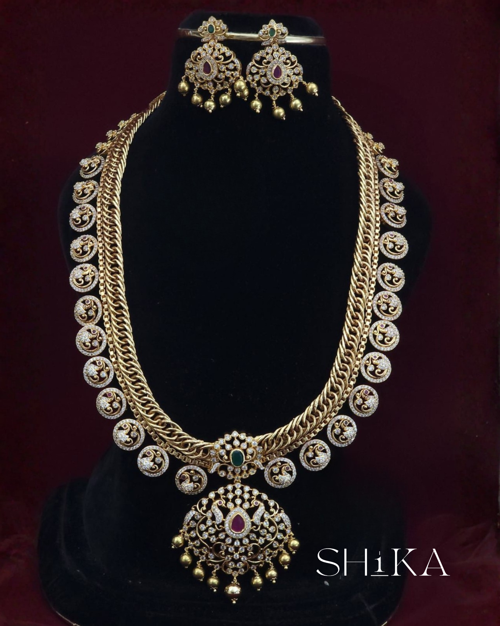 Jilebi Haram Necklace Set