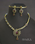 Radiant Stone Necklace Set