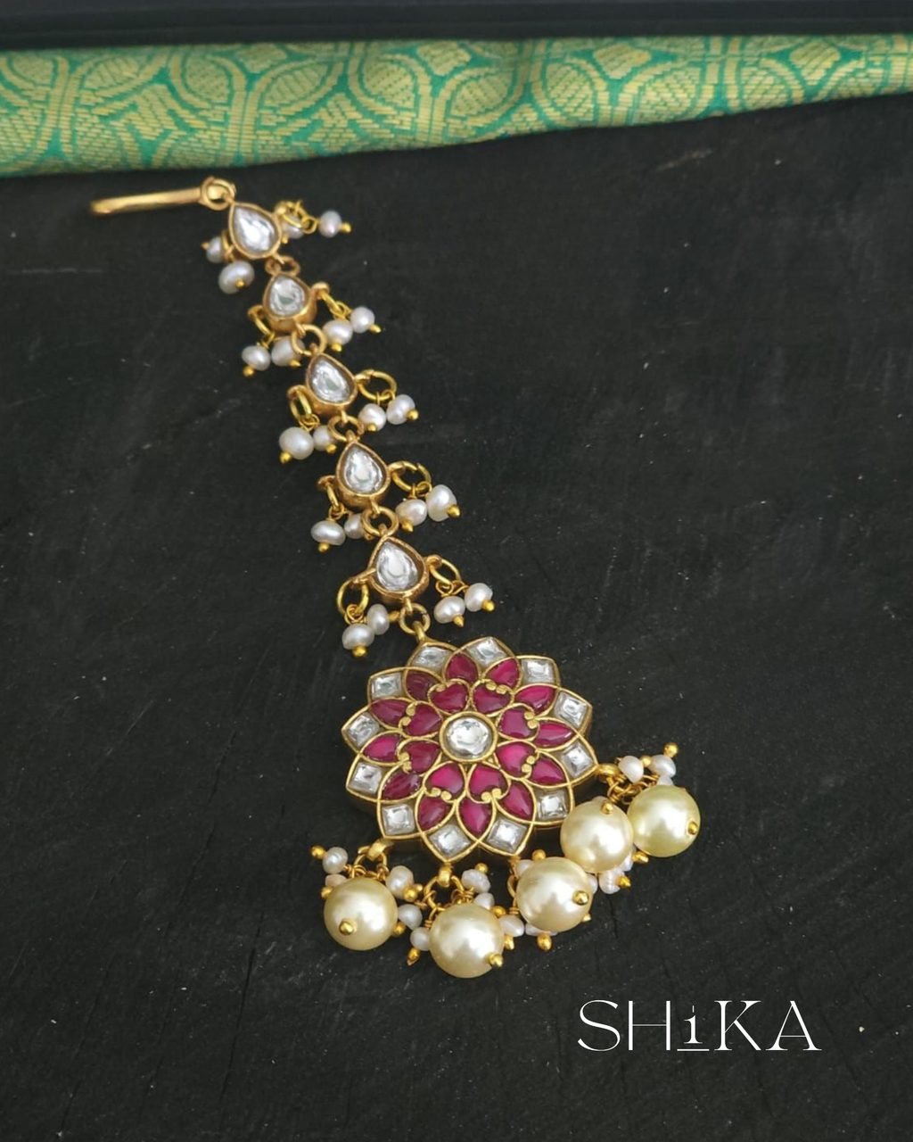 Beaded Floral Tika