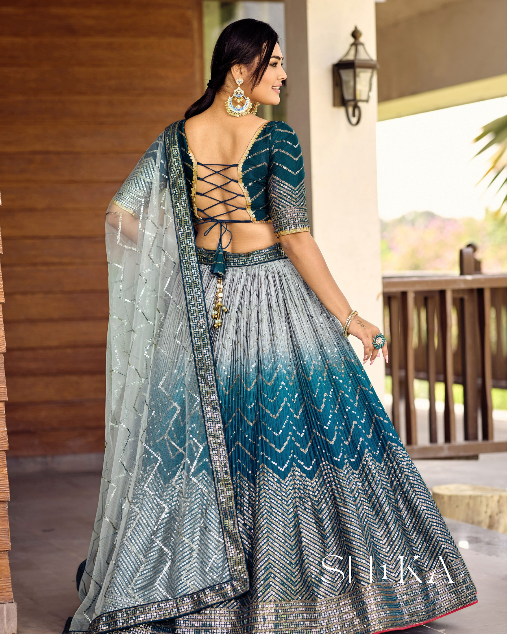 Blue Belle Lehenga