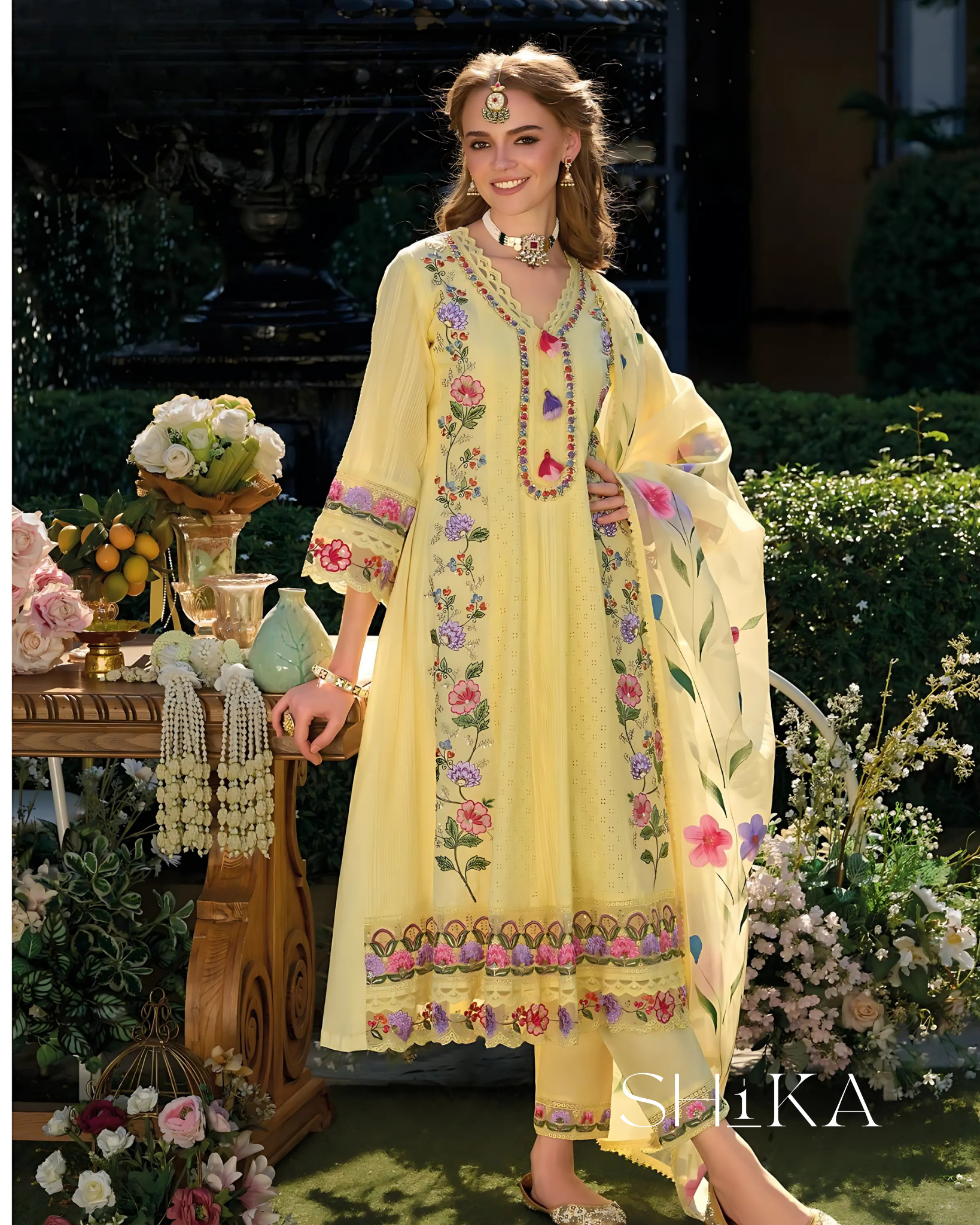 Daffodil Dream Anarkali