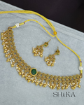 Antique Gold and Pearls Necklace Set