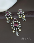 Victorian Moissanite Pendant Set