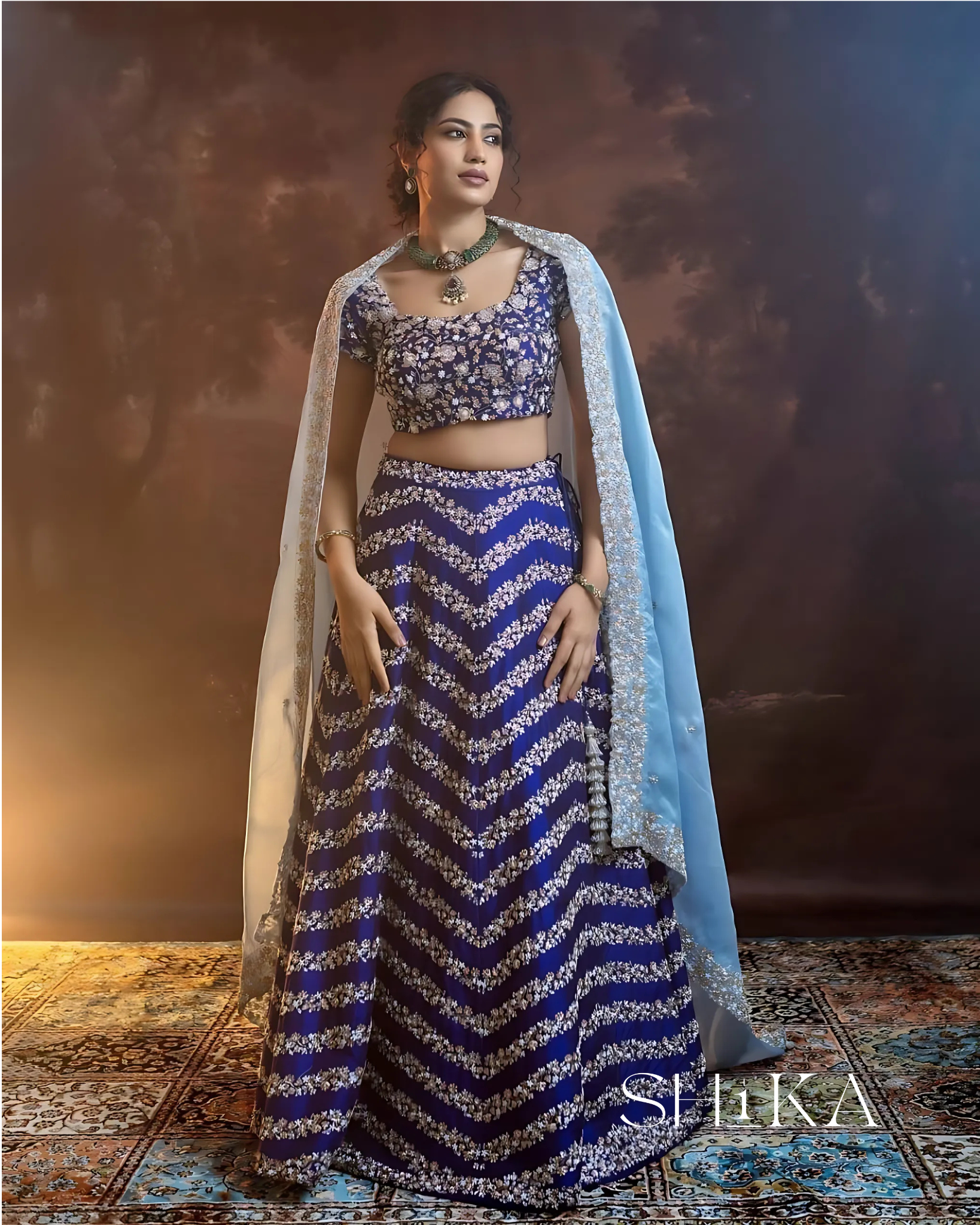 Twilight Tide Lehenga