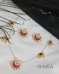 Mrinal Invisible Necklace Set