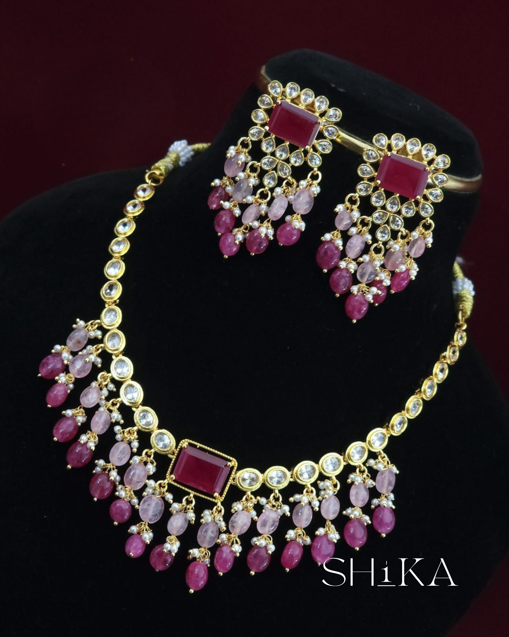 Heavy Beaded Necklace Set