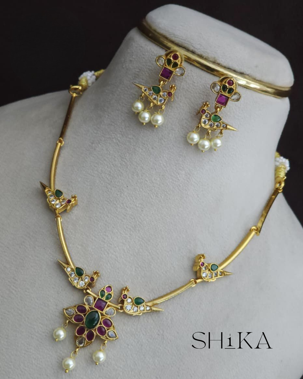Peacock Necklace Set
