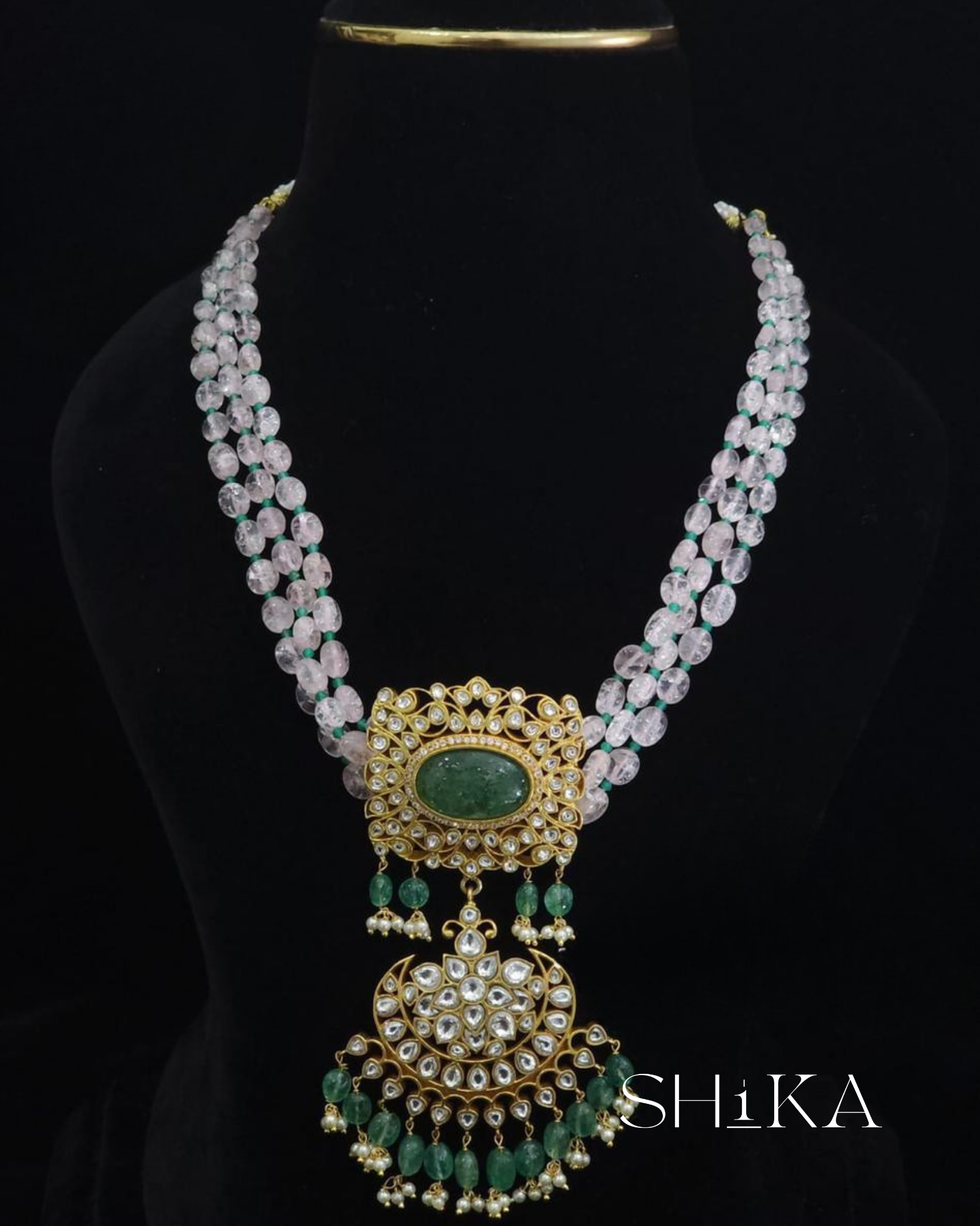 Vrinda Antique Necklace Set